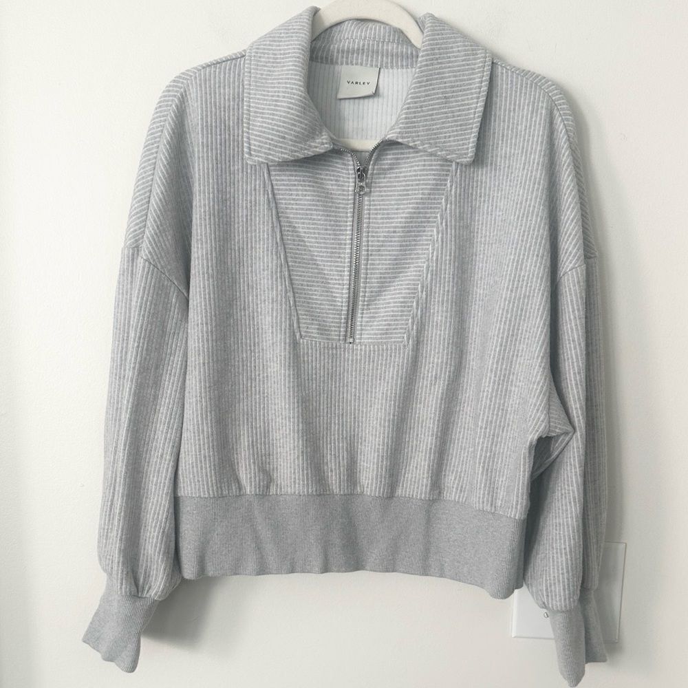 Varley Blair Half Zip Cord Sweatshirt L - Picture 2 of 9